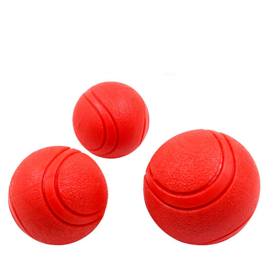 Rubber Dog Toys Resistant Solid Rubber Elastic Ball Bite Resistant Tooth Cleaning Training Toys Pet Supplies Dog Accessories