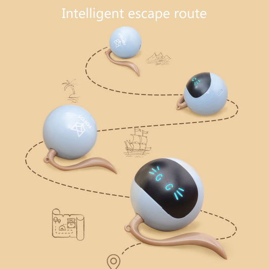 1000mAh Smart Cat Toy USB Electric Jumping Ball Self Rotating Toys Rolling Jumping Ball For Cat Dog Kids