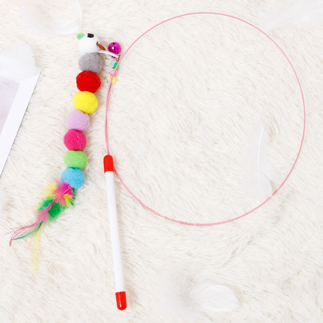 Automatic Electric Rotating Cat Toy Colorful Butterfly Bird Animal Shape Plastic Funny Pet Dog Kitten Interactive Training Toys