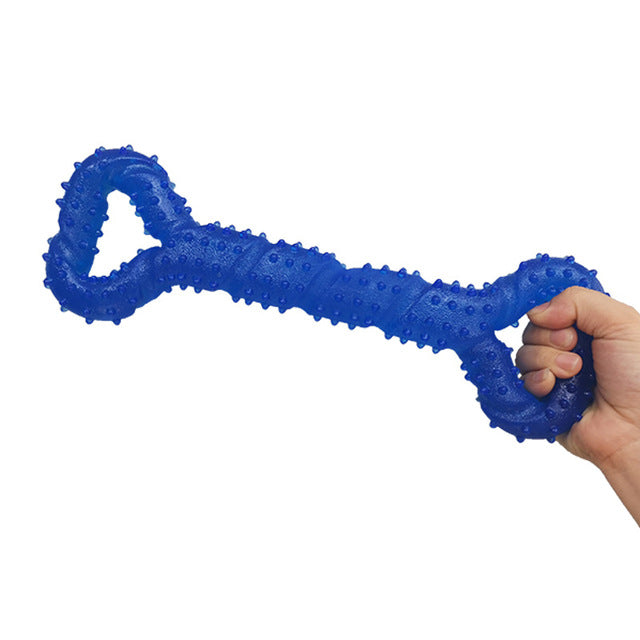 Pet Dog Chew Toys Pull Ring Bone Bite Resistant Molar Toothbrush Small Medium Large Dogs Training Interactive Toys Pet Supplies