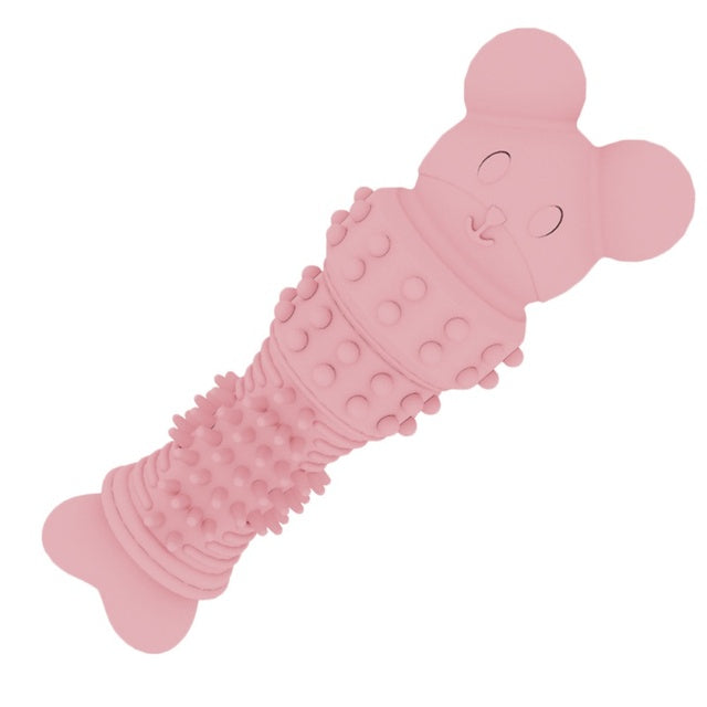 TPR Pet Toys Dogs Rubber Resistance to Bite Strong Bite-resistant Pets Teethbrush Toys Train Teeth Clean Chewing Toys Brand New