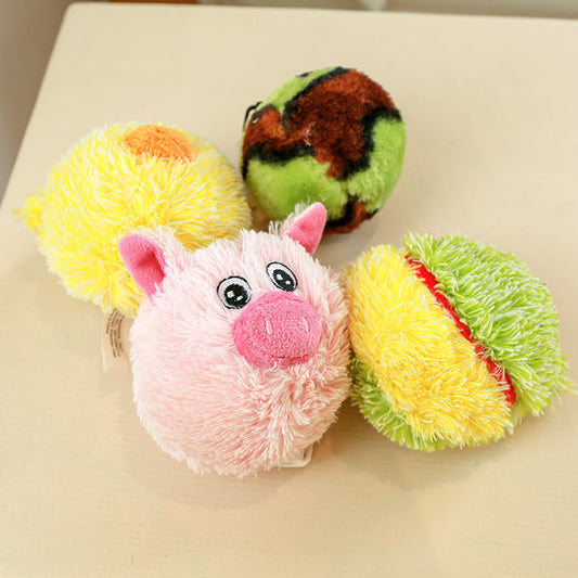 Pet Toys Plush Squeaky Toy Bite-Resistant Clean Dog Chew Puppy Training Toy Soft Chicken Frog Piggy Pet Supplies Dropshipping