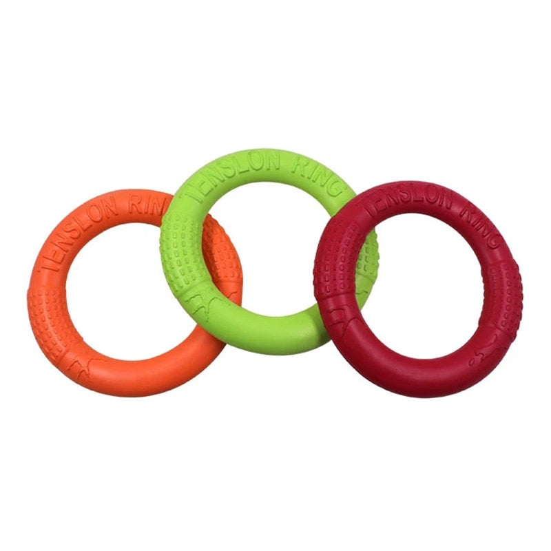 Dog Toys Pet Flying Discs EVA Dog Training Ring Puller Resistant Toys For Dogs Floating Puppy Bite Ring Toy Interactive