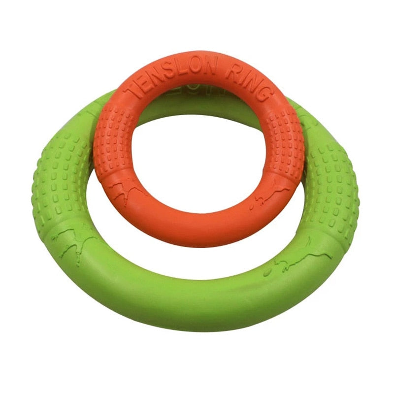 Dog Toys Pet Flying Discs EVA Dog Training Ring Puller Resistant Toys For Dogs Floating Puppy Bite Ring Toy Interactive