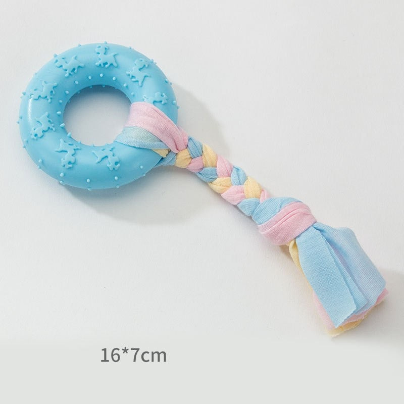 Washable Rope Dog Toy Bite Resistant Pet Dog Chew Toys for Small Dogs Cleaning Teeth Interactive Dogs Toys Pet Accessories