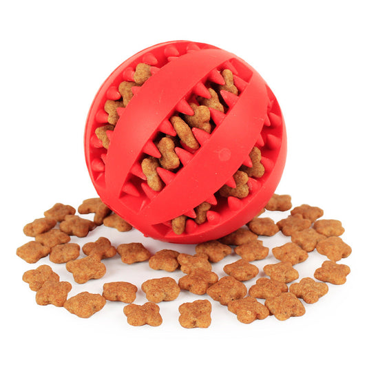 Soft Pet Dog Toys Toy Funny Interactive Elasticity Ball Dog Chew Toy For Dog Tooth Clean Ball Food Extra-tough Rubber Ball Dog