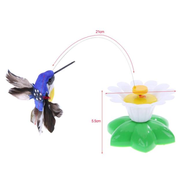 Automatic Electric Rotating Cat Toy Colorful Butterfly Bird Animal Shape Plastic Funny Pet Dog Kitten Interactive Training Toys