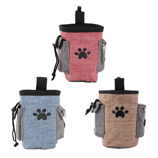 Portable Dog Training Treat Bag Puppy Snack Reward Waist Bag Dog Walking Snack Feed Pocket Pouch Detachable Dog Training Bags