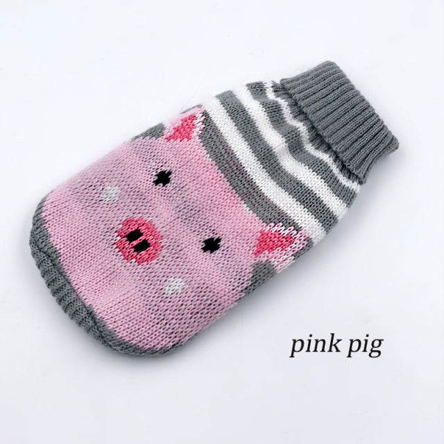 Christmas Cat Dog Sweater Pullover Winter Dog Clothes for Small Dogs Chihuahua Yorkies Puppy Jacket Pet Clothing ubranka dla psa