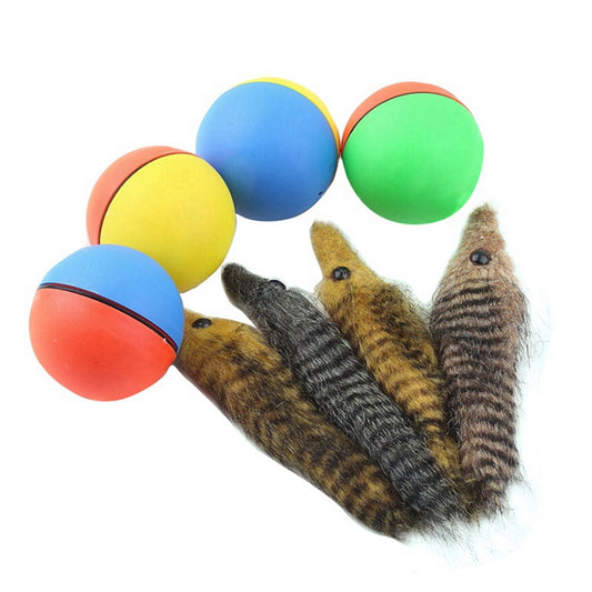 1PC Electric Pet Dog Cat Toys Beaver Weasel Toy Rolling Jump Balls Toys For Dog Puppy Dogs Funny Moving Toys pet Supplies Random
