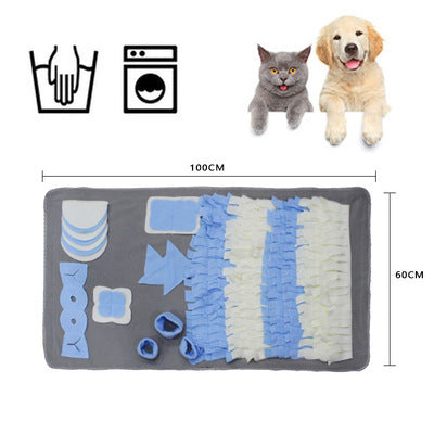 Pet Dog Snuffle Mat Nose Smell Training Sniffing Pad Dog Puzzle Toy Slow Feeding Bowl Food Dispenser Carpet Washable Dog toys