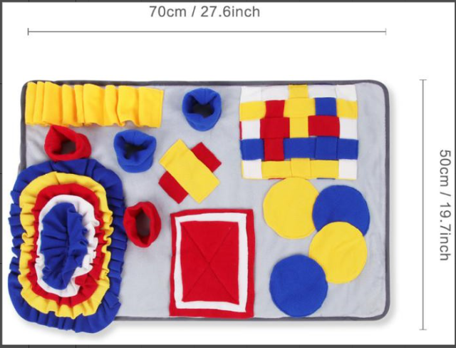 Pet Dog Snuffle Mat Nose Smell Training Sniffing Pad Dog Puzzle Toy Slow Feeding Bowl Food Dispenser Carpet Washable Dog toys