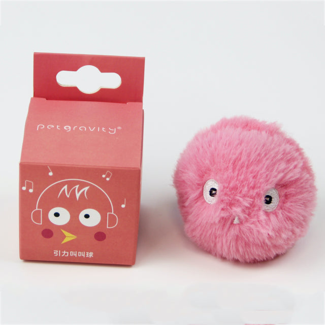 SUPREPET Elves Fleece Smart Cat Toys Interactive Ball with Catnip Cat Training Squeaky Fidget Toys Cats Products for Pets