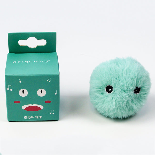 SUPREPET Elves Fleece Smart Cat Toys Interactive Ball with Catnip Cat Training Squeaky Fidget Toys Cats Products for Pets