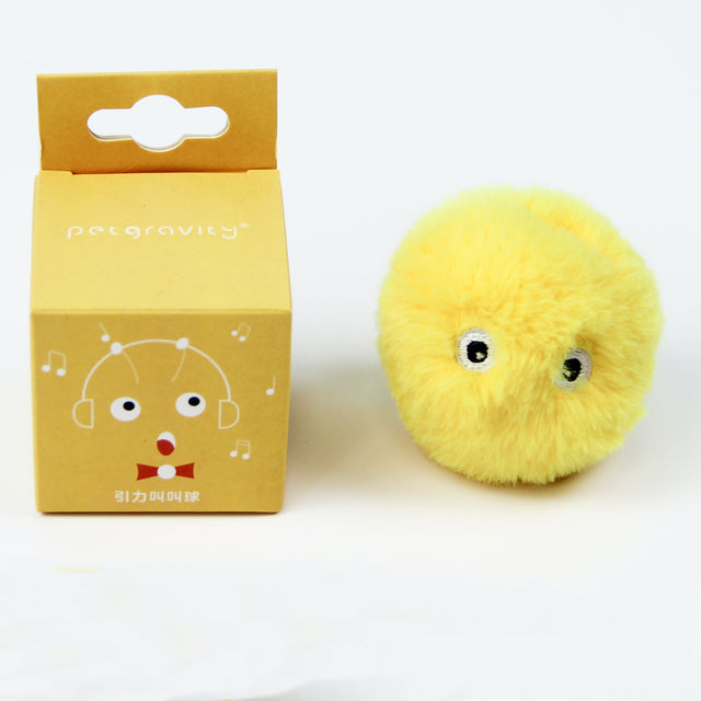 SUPREPET Elves Fleece Smart Cat Toys Interactive Ball with Catnip Cat Training Squeaky Fidget Toys Cats Products for Pets