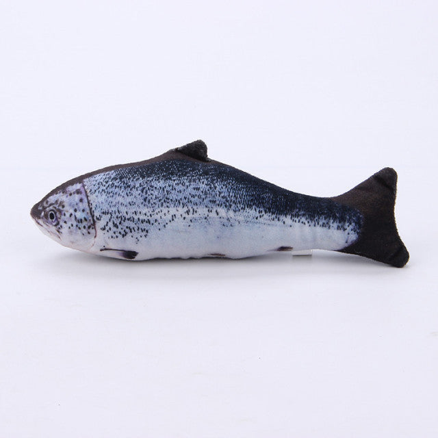 18CM Cat Toy Fish Plush Cat Scratcher Toy Interactive Fish Catnip Toys Stuffed Pillow Simulation Fish Playing Toy For Cat Kitten