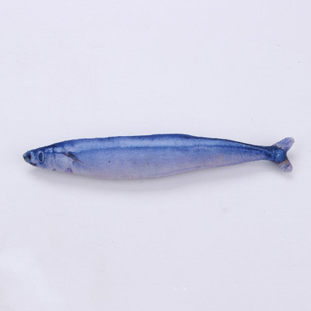 18CM Cat Toy Fish Plush Cat Scratcher Toy Interactive Fish Catnip Toys Stuffed Pillow Simulation Fish Playing Toy For Cat Kitten