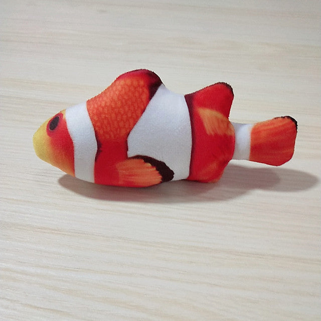 18CM Cat Toy Fish Plush Cat Scratcher Toy Interactive Fish Catnip Toys Stuffed Pillow Simulation Fish Playing Toy For Cat Kitten
