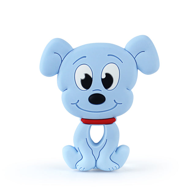 1pcs Animal Silicone Teethers BPA Free Nursing Baby Teething Toys Cartoons Heart Dog Cat Bear Dinosaur Silicone Beads DIY Chains