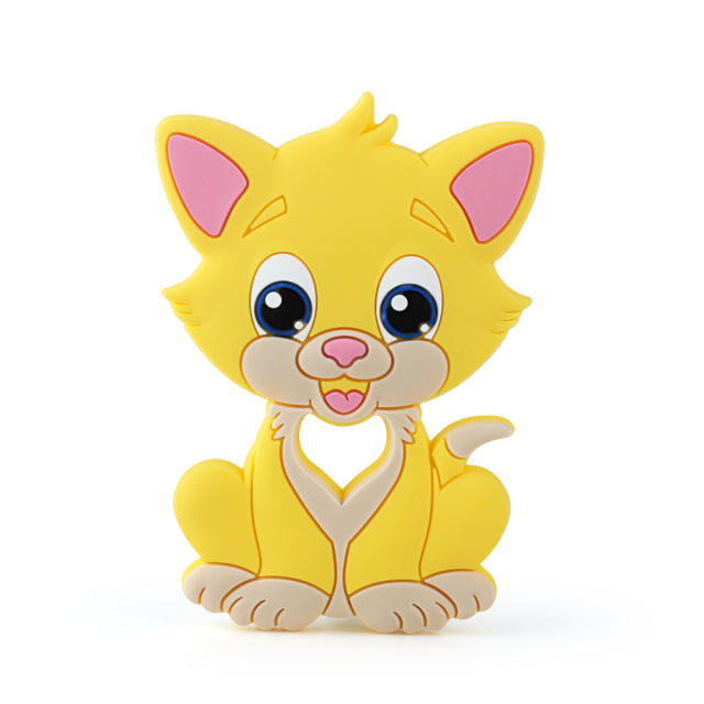 1pcs Animal Silicone Teethers BPA Free Nursing Baby Teething Toys Cartoons Heart Dog Cat Bear Dinosaur Silicone Beads DIY Chains