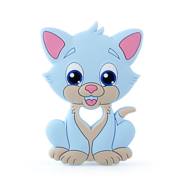 1pcs Animal Silicone Teethers BPA Free Nursing Baby Teething Toys Cartoons Heart Dog Cat Bear Dinosaur Silicone Beads DIY Chains
