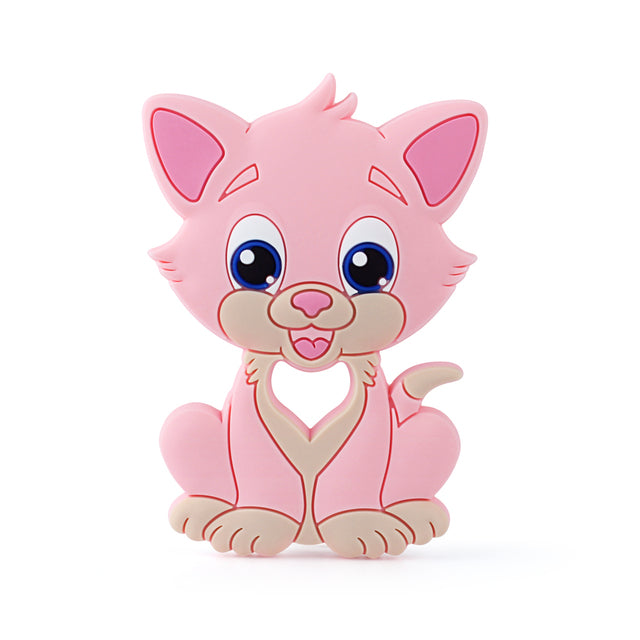 1pcs Animal Silicone Teethers BPA Free Nursing Baby Teething Toys Cartoons Heart Dog Cat Bear Dinosaur Silicone Beads DIY Chains