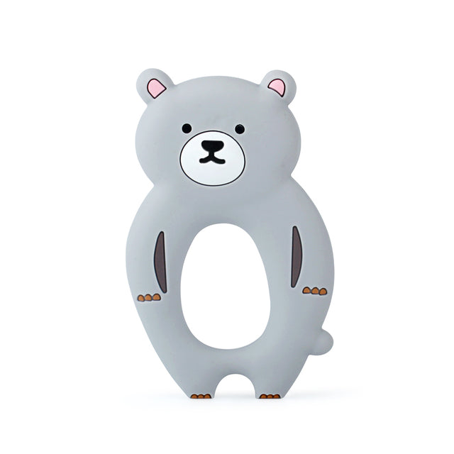 1pcs Animal Silicone Teethers BPA Free Nursing Baby Teething Toys Cartoons Heart Dog Cat Bear Dinosaur Silicone Beads DIY Chains