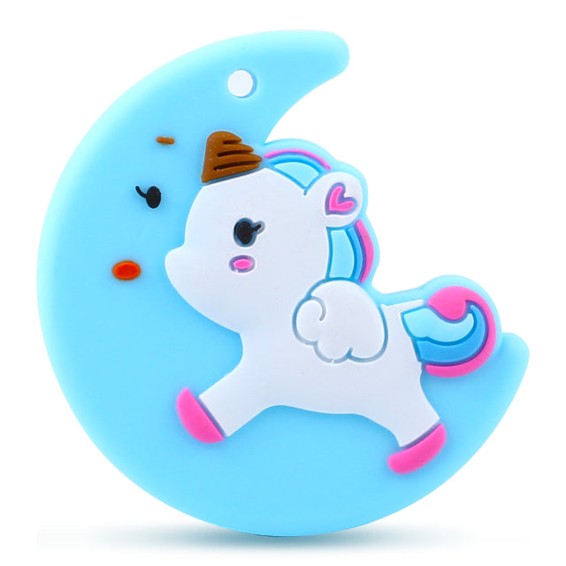 1pcs Animal Silicone Teethers BPA Free Nursing Baby Teething Toys Cartoons Heart Dog Cat Bear Dinosaur Silicone Beads DIY Chains