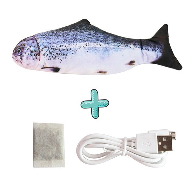pet cats products dancing stuffed fish Funny Simulation interactive Pets pillow ragdoll fishes Electric Will jump automatically