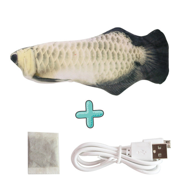 pet cats products dancing stuffed fish Funny Simulation interactive Pets pillow ragdoll fishes Electric Will jump automatically