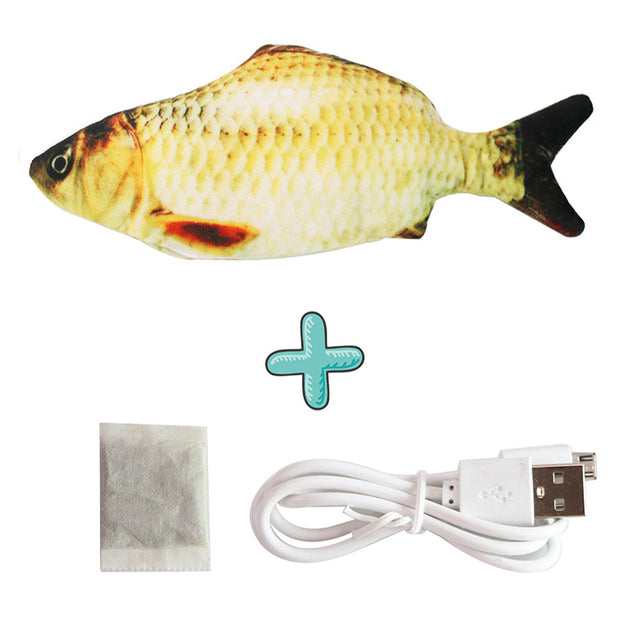 pet cats products dancing stuffed fish Funny Simulation interactive Pets pillow ragdoll fishes Electric Will jump automatically