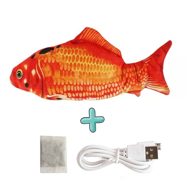 pet cats products dancing stuffed fish Funny Simulation interactive Pets pillow ragdoll fishes Electric Will jump automatically