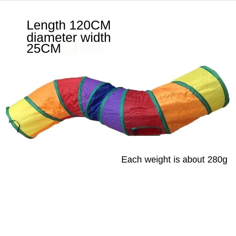 2/3/4/5 Holes Pet Cat Tunnel Toys Foldable Pet Cat Kitty Training Interactive Fun Toy For Cats Rabbit Animal Play Tunnel Tube