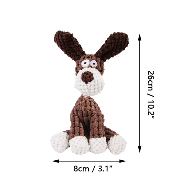Dog Puppy Toys Pet Supplies Pets Chew Toy Animal Shape Squeak Cleaning  for Small Medium Dog Accessories Training Plush Sound