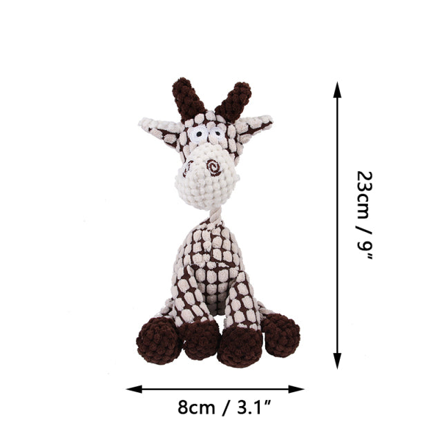 Dog Puppy Toys Pet Supplies Pets Chew Toy Animal Shape Squeak Cleaning  for Small Medium Dog Accessories Training Plush Sound