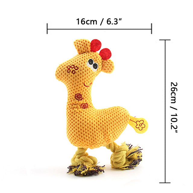 Dog Puppy Toys Pet Supplies Pets Chew Toy Animal Shape Squeak Cleaning  for Small Medium Dog Accessories Training Plush Sound
