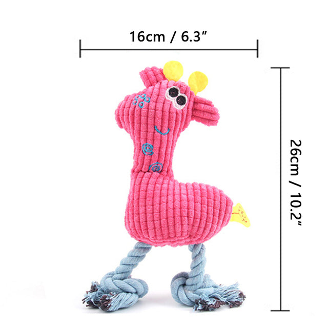 Dog Puppy Toys Pet Supplies Pets Chew Toy Animal Shape Squeak Cleaning  for Small Medium Dog Accessories Training Plush Sound