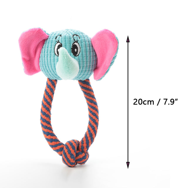 Dog Puppy Toys Pet Supplies Pets Chew Toy Animal Shape Squeak Cleaning  for Small Medium Dog Accessories Training Plush Sound