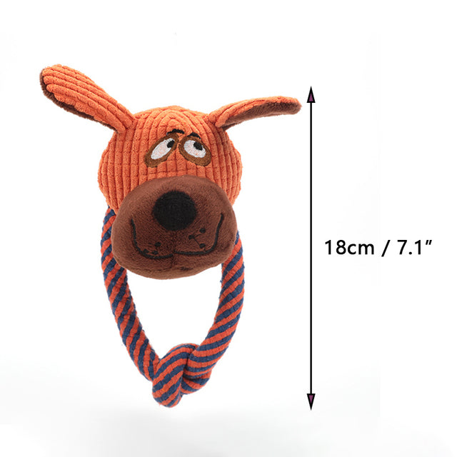 Dog Puppy Toys Pet Supplies Pets Chew Toy Animal Shape Squeak Cleaning  for Small Medium Dog Accessories Training Plush Sound