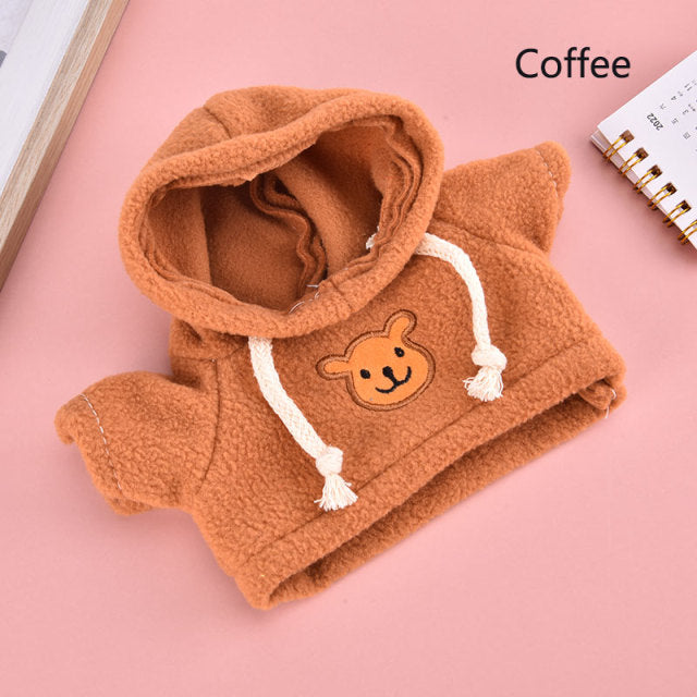 30cm LaLafanfan Cafe Duck Dog Clothes Plush Toys Cartoon Stuffed Dolls Accessories Clothing Hair Band Kids Girls Gift