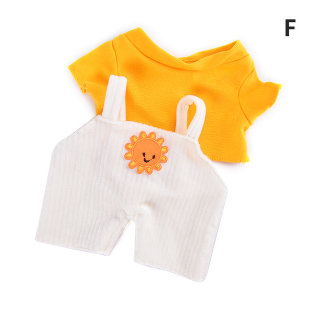 30cm LaLafanfan Cafe Duck Dog Clothes Plush Toys Cartoon Stuffed Dolls Accessories Clothing Hair Band Kids Girls Gift