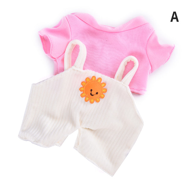 30cm LaLafanfan Cafe Duck Dog Clothes Plush Toys Cartoon Stuffed Dolls Accessories Clothing Hair Band Kids Girls Gift