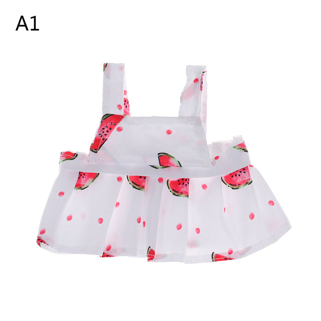 30cm LaLafanfan Cafe Duck Dog Clothes Plush Toys Cartoon Stuffed Dolls Accessories Clothing Hair Band Kids Girls Gift