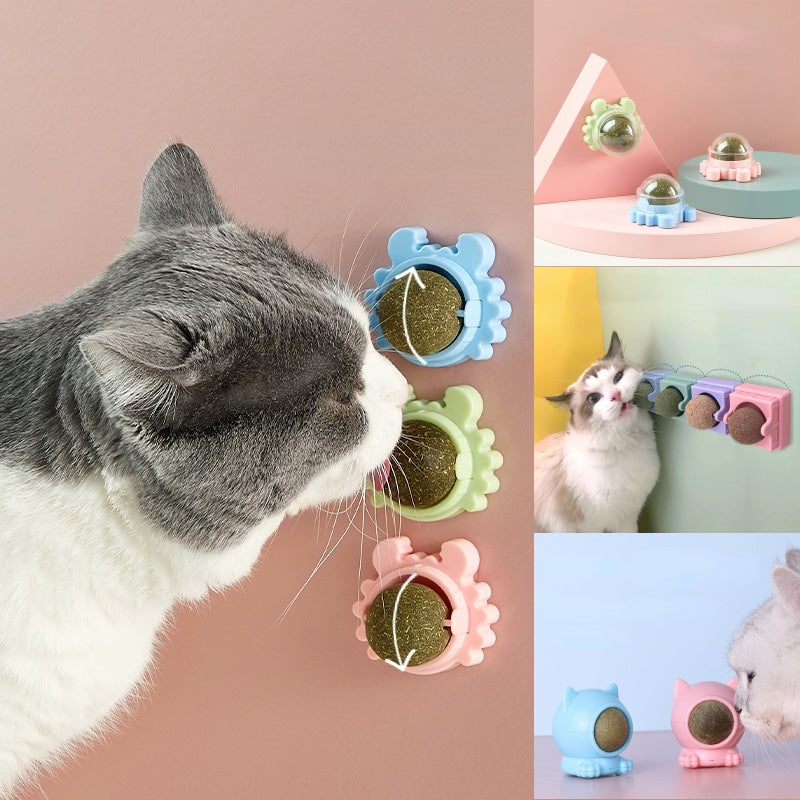 360° Rotation Natural Catnip Pet Roducts Cat Toys Chewing Toy Accessories Kitten Edible Treating Cleaning Teeth Teasing Supplies