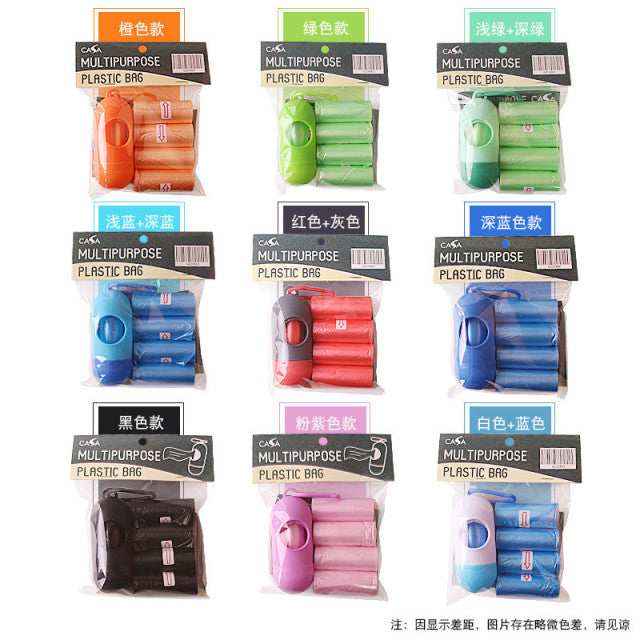 Pet Dog Garbage Bags Set Safe Non-toxic Mascotas Waste Poop Bag Dog Products Dispensador Bolsas Perro Pets Clean Accessories Toy
