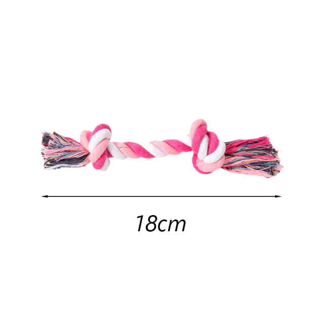1pcs Bite Resistant Pet Dog Chew Toys for Small Dogs Cleaning Teeth Puppy Cat Rope Knot Ball Toy Playing mascotas Accessories