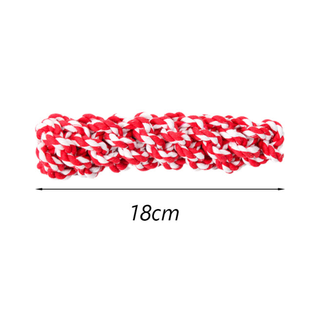 1pcs Bite Resistant Pet Dog Chew Toys for Small Dogs Cleaning Teeth Puppy Cat Rope Knot Ball Toy Playing mascotas Accessories