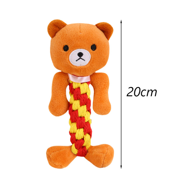 1pcs Bite Resistant Pet Dog Chew Toys for Small Dogs Cleaning Teeth Puppy Cat Rope Knot Ball Toy Playing mascotas Accessories