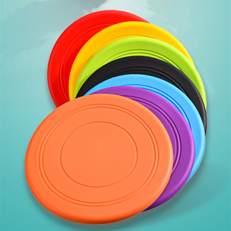 Soft Non-Slip Dog Flying Disc Silicone  Anti-Chew Dog Toy Pet Puppy Training Interactive Dog Supplies