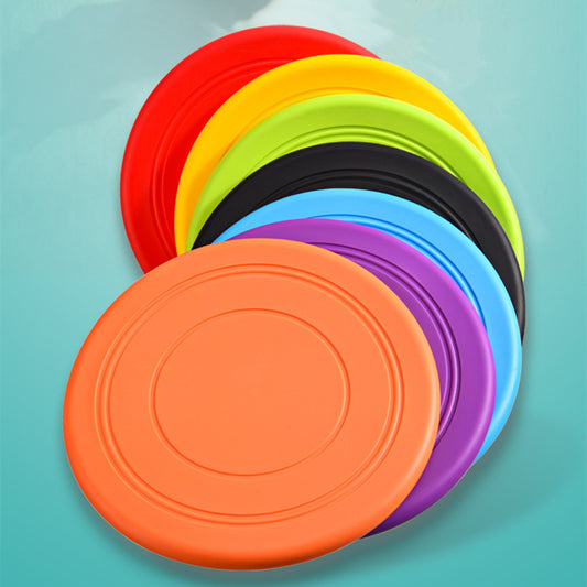 Soft Non-Slip Dog Flying Disc Silicone  Anti-Chew Dog Toy Pet Puppy Training Interactive Dog Supplies